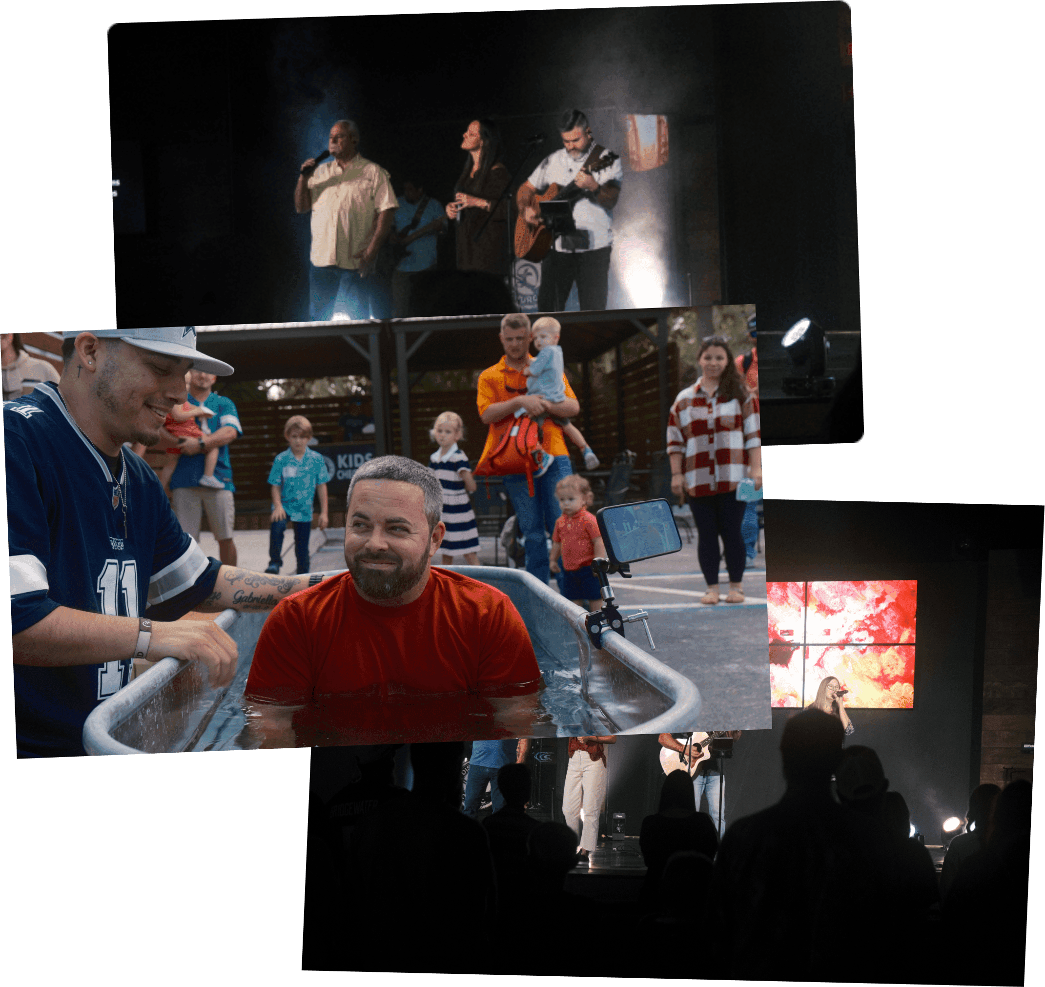Discovery Church in worship, baptisms, and families across our gatherings.